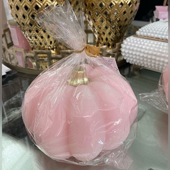 NWT Pink Glitter light up pumpkin - Picture 1 of 10